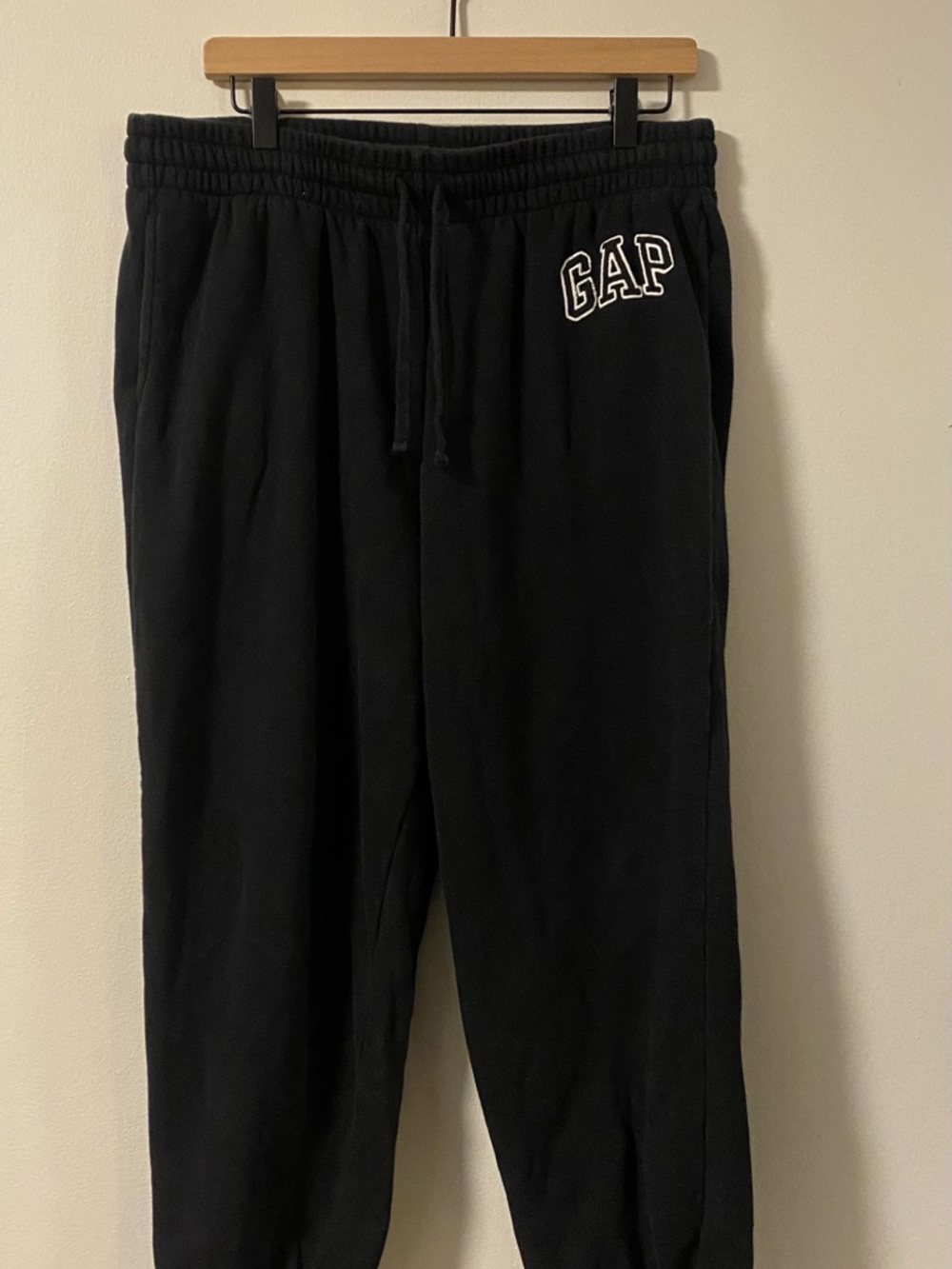 GAP Womens Black Logo Jogger Sweatpants